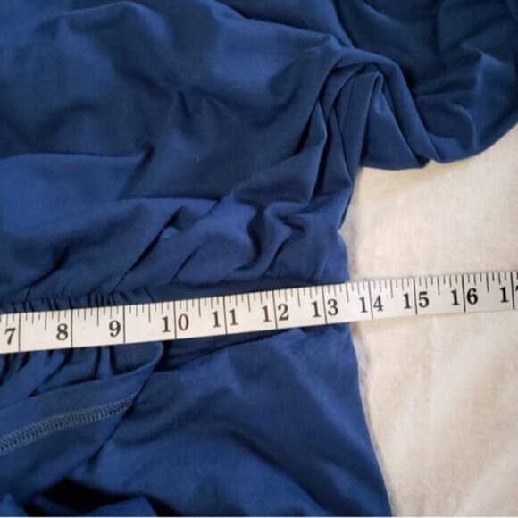 New Women's Pretty Garden Dress Blue Size Medium Long Sleeve - Picture 11 of 13